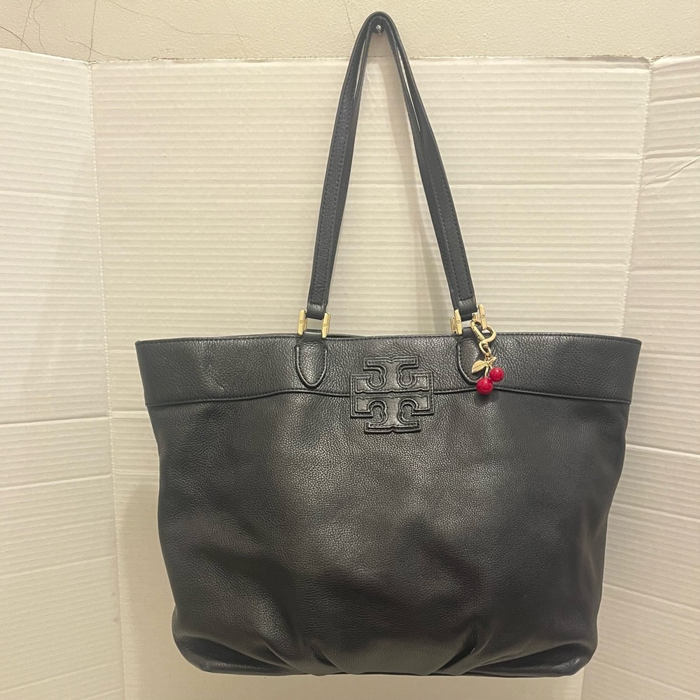 Tory Burch Black Leather Tote